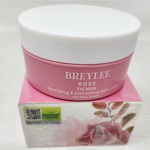 New Breylee Rose Collagen & Amino Acid Eye Mask Dark Circles & Puffiness Sealed - Picture 4 of 9